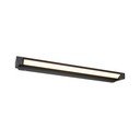 Mat crna LED zidna lampa Fabrizio – Trio