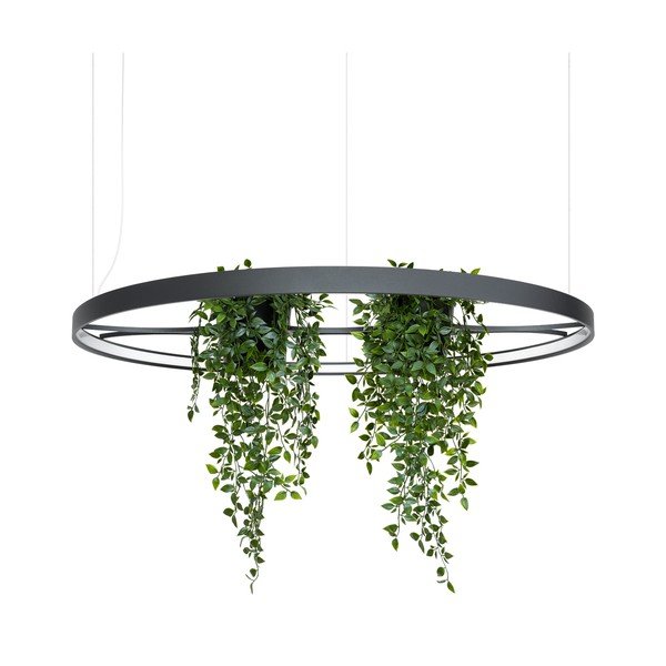 Crna LED viseća svjetiljka aluminijska ø 110 cm RIO – Thoro