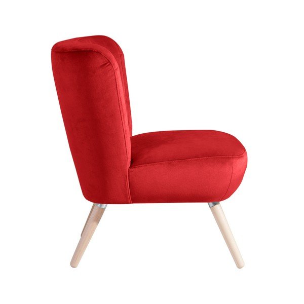Crvena fotelja Max Winzer Neele Velvet-image-2