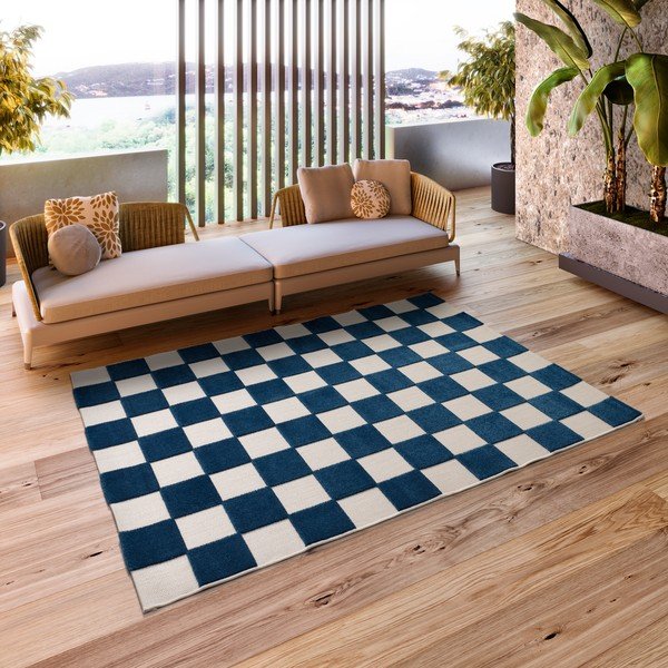 Plavi/krem unutarnji i vanjski tepih 160x230 cm Cuadros – Universal-image-1