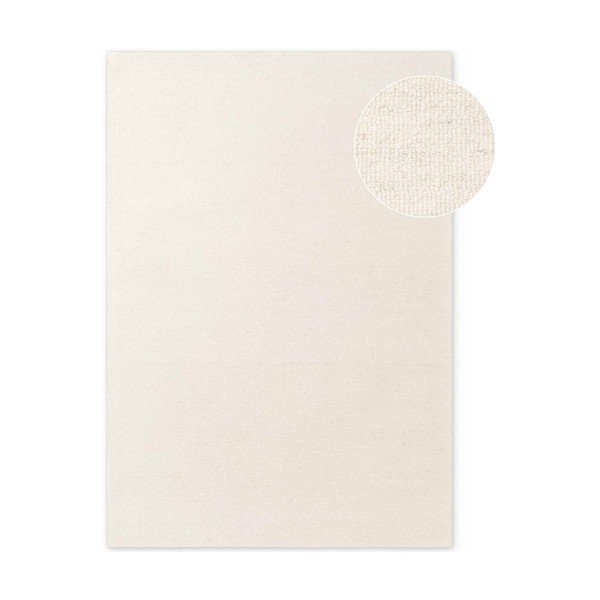 Krem ručno rađen vunen tepih 200x290 cm Puristic Knots – Elle Decoration