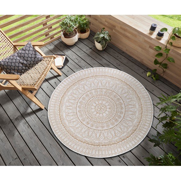 Krem okrugli tepih ø 120 cm Spirit – Hanse Home-image-1