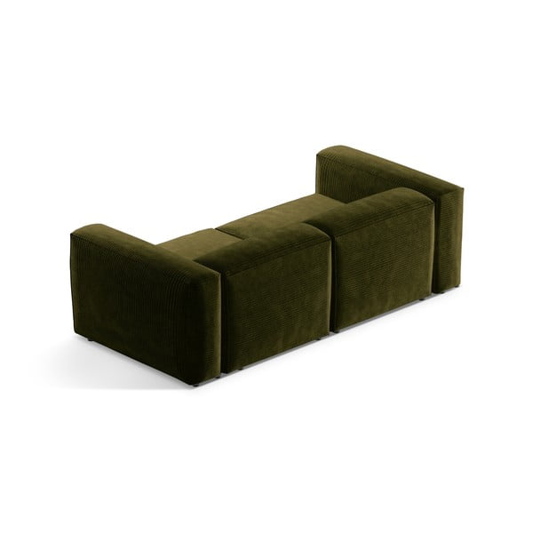 Zelena sofa od samta 224 cm Bergamo – Cosmopolitan Design-image-4