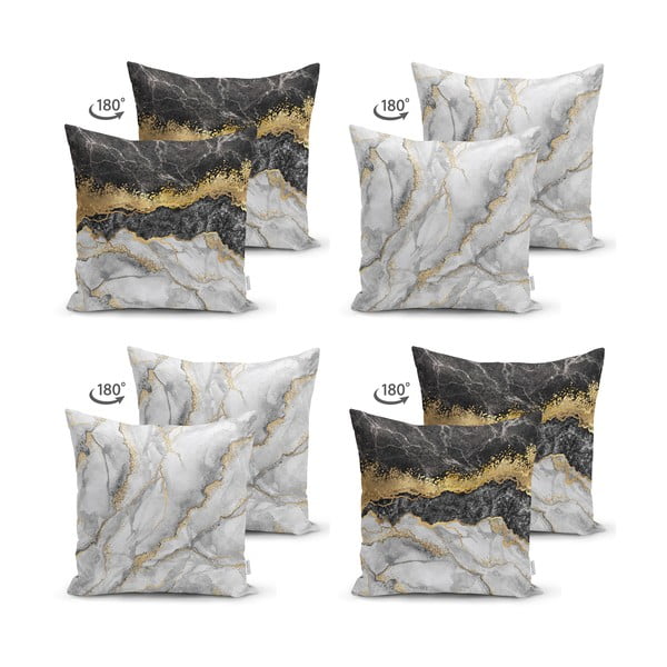 Set od 4 ukrasne jastučnice Minimalist Cushion Covers Marble, 45 x 45 cm