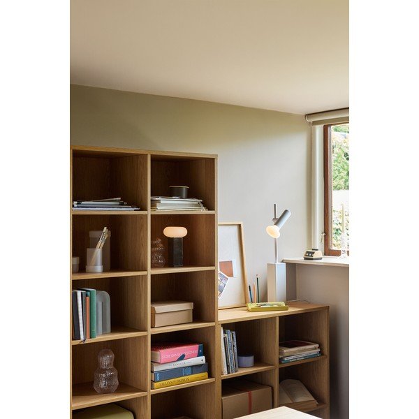 Biblioteka u dekoru hrasta u prirodnoj boji 80x95x30 cm Disco – Hübsch-image-1
