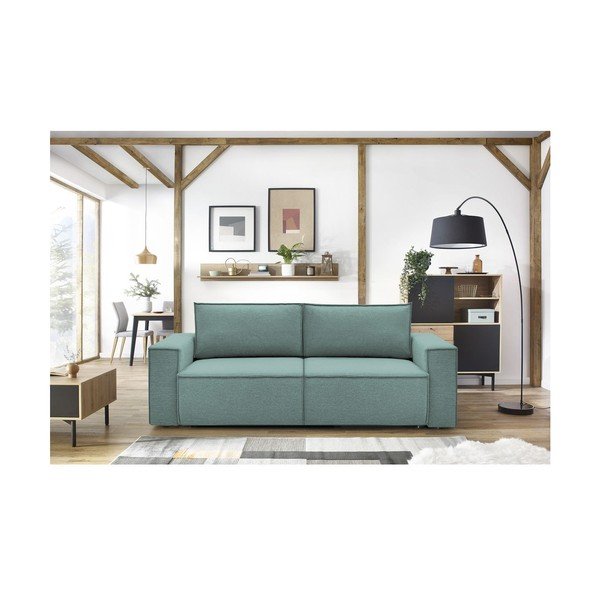 Svijetlo plava sofa 245 cm Nihad – Bobochic Paris-image-1