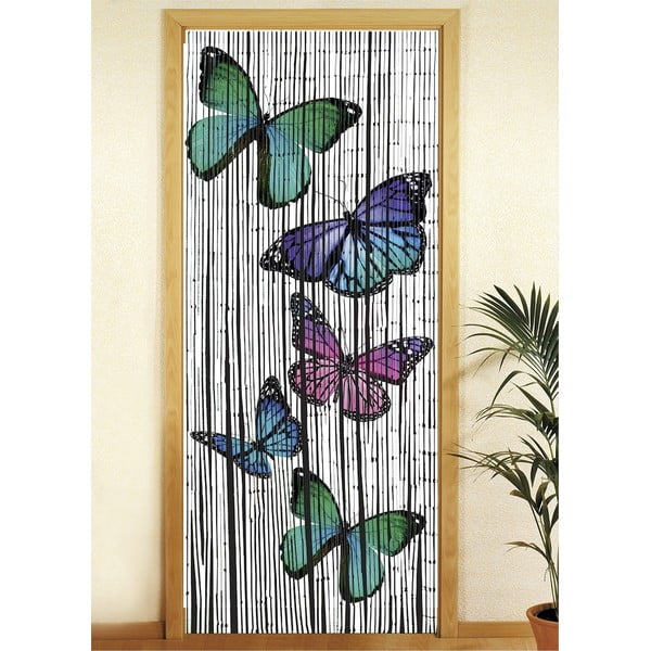 Zavjesa za vrata od bambusa 200x90 cm Butterflies - Maximex-image-1