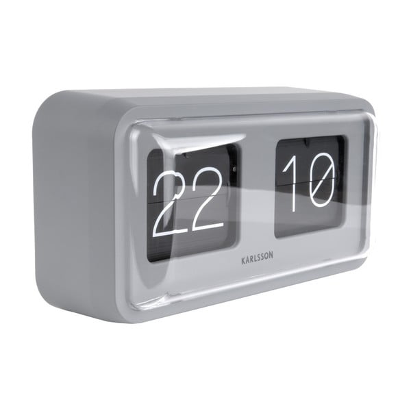 Sivi stolni sat Karlsson Bold Flip-image-1