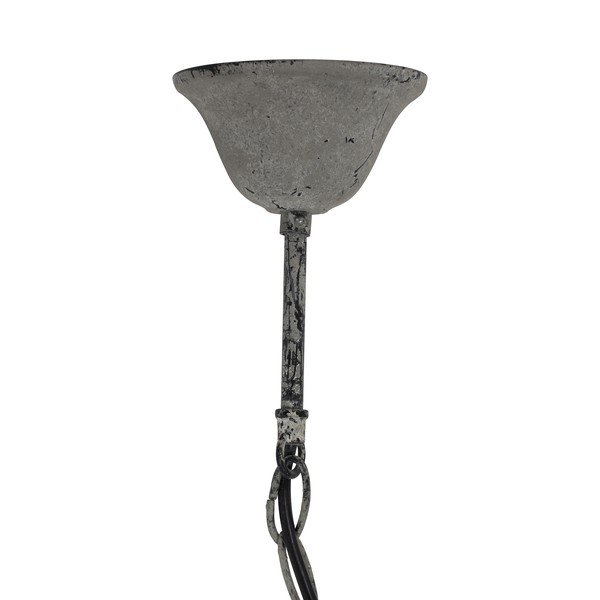 Bijela viseća svjetiljka s metalnim sjenilom ø 36 cm Luna – Light & Living-image-3