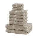 Bež pamučni set ručnika 10 kom od frotira Marina – DecoKing