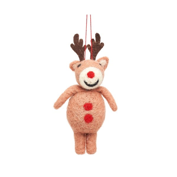 Vunen ukras za božićno drvce Rudolph – Sass & Belle