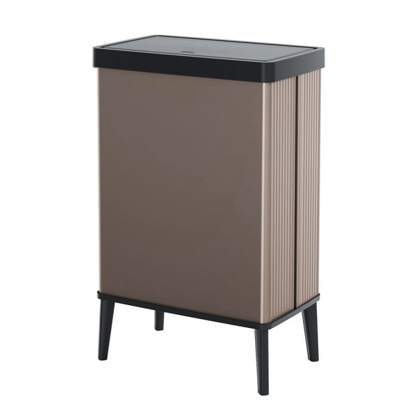 Ružičasta kanta za smeće na dodir od reciklirane plastike 54 l Verto High – Curver