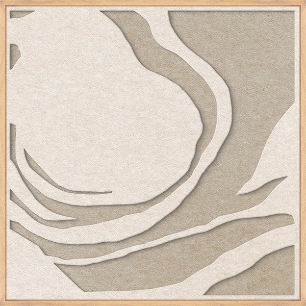 3D slika s okvirom/akustična 62x62 cm Silent Whisper 1 – Malerifabrikken