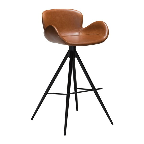 Smeđa barska stolica od imitacije kože DAN-FORM Denmark Gaia, visina 97 cm