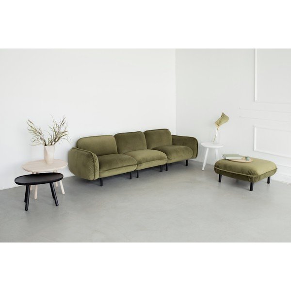 Zelena baršunasti sofa 264 cm Bean – EMKO-image-4