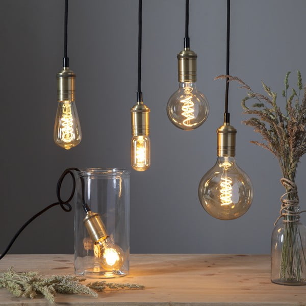 Sa žarnom niti žarulja s mogućnosti zatamnjivanja s toplim svjetlom E27, 3 W Spiral Filament – Star Trading-image-2