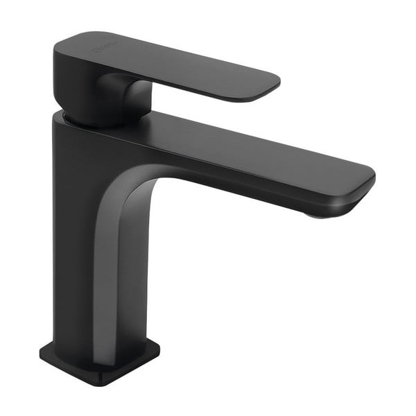 Mat crna stojeća slavina za umivaonik Spy – Sapho