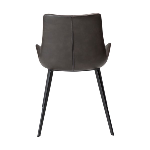 Siva trpezarijska stolica od imitacije kože DAN-FORM Denmark Hype-image-3