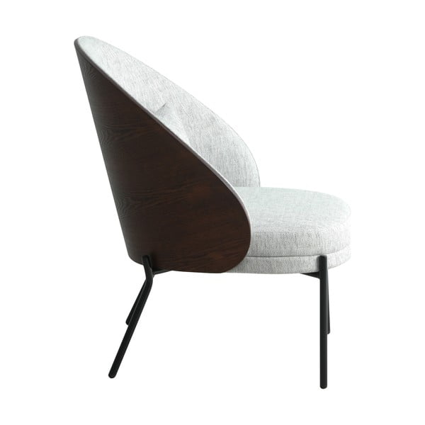 Svijetlo siva fotelja Canelas – House Nordic-image-2