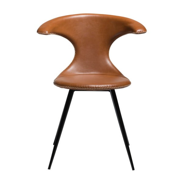 Smeđa stolica od umjetne kože DAN-FORM Denmark Flair-image-4