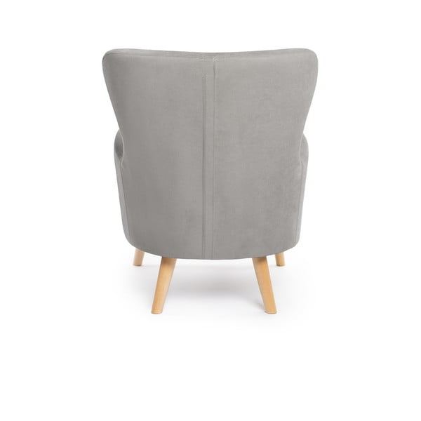 Svijetlo siva wing fotelja Noemye – Bonami Selection-image-4
