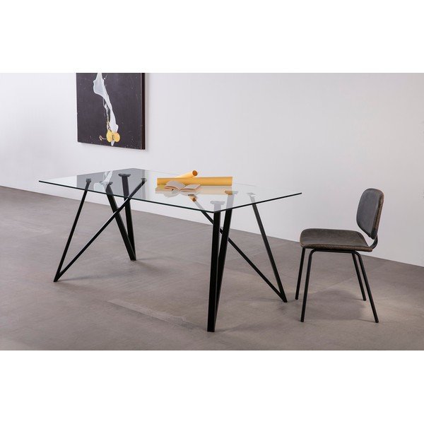 Set od 2 sive blagovaonske stolice Marckeric Mali-image-1