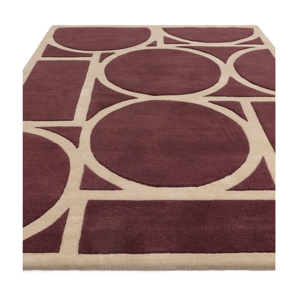 Tamno smeđi vuneni tepih 200x290 cm Metro Plum – Asiatic Carpets-image-2