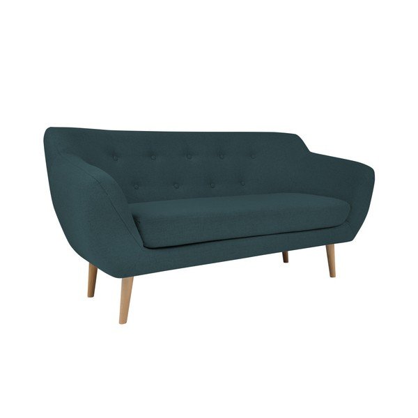 Tamnoplava dvosjeda sa svijetlim nogama Mazzini Sofas Sicile-image-2