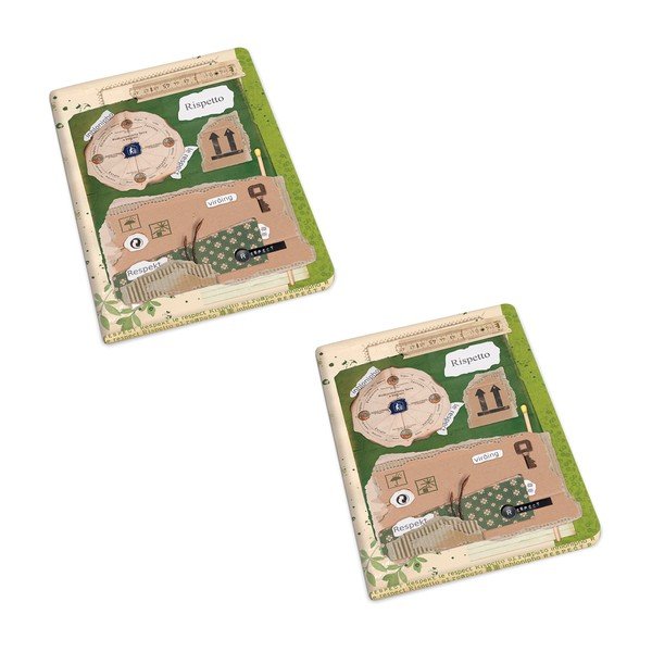 A6 bilježnice u setu 192 stranica 2 kom Rispetto – Kartos-image-1