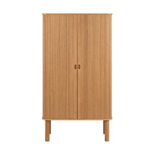 Ormarić u dekoru hrasta s kliznim vratima u prirodnoj boji 80x145 cm Langley – Actona