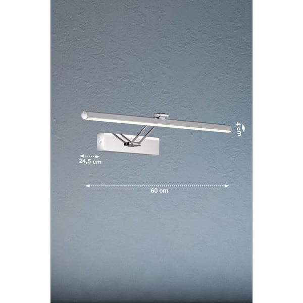 LED zidna svjetiljka srebrne boje Baabe - Fischer & Honsel-image-3