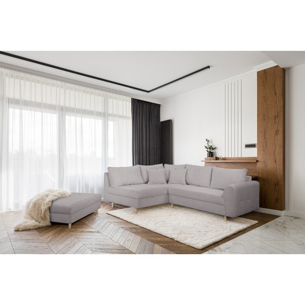 Sivi tabure od samta Ariella – Ropez-image-1