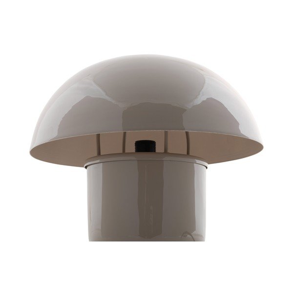 Siva stolna lampa s metalnim sjenilom (visina 25 cm) Fat Mushroom – Leitmotiv-image-2