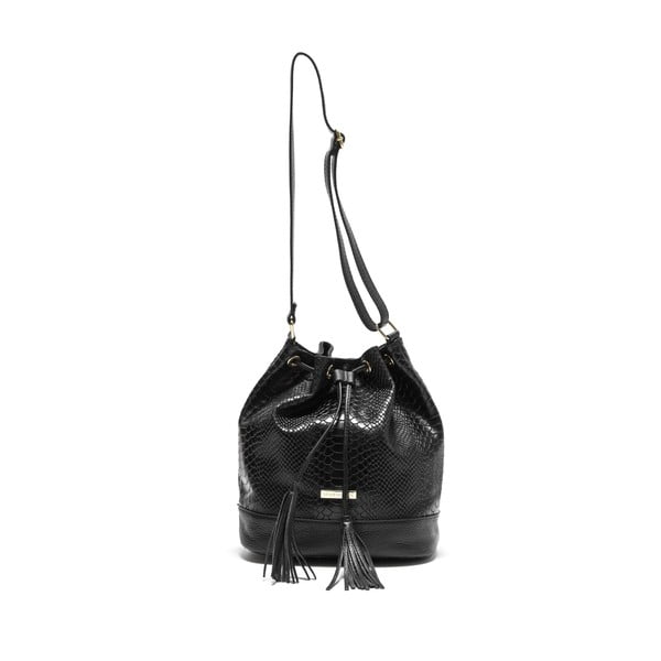 Crna kožna torbica Isabella Rhea Paolina