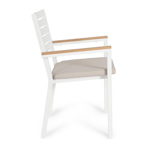 Bijele metalne vrtne stolice u setu 4 kom Henna   – Bizzotto-image-2