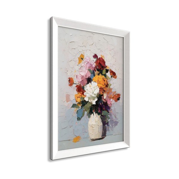 Tiskana slika s okvirom 56x75 cm White Vase – Styler-image-4