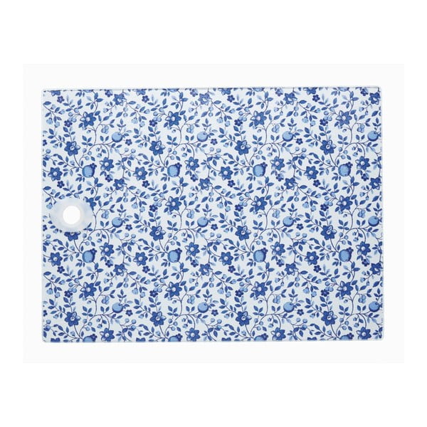 Daska za rezanje Plavi cvjetni uzorak, 40x30 cm