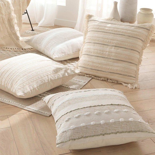 Pamučan ukrasni jastuk 60x60 cm Atlas – douceur d'intérieur-image-1