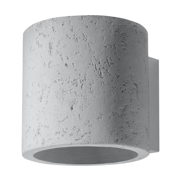 Siva betonska zidna svjetiljka Nice Lamps Roda