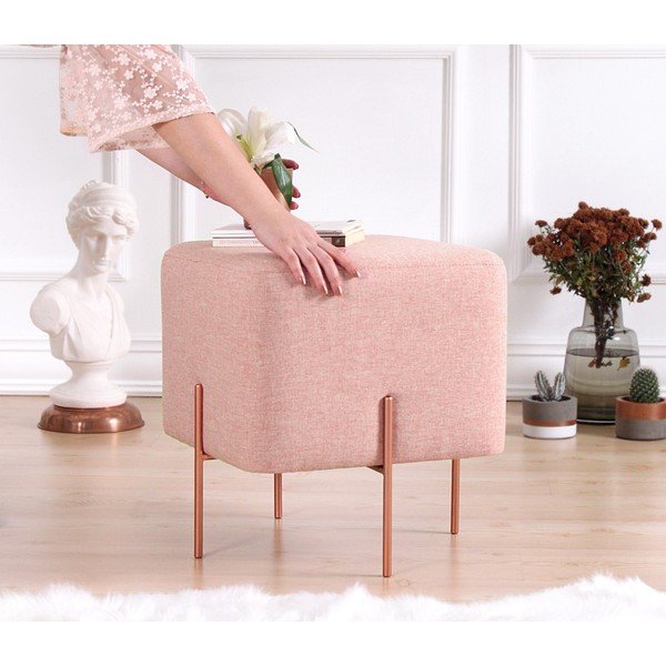 Svijetlo ružičasti tabure Copper – Artie-image-1