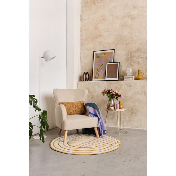 Senf žuta wing fotelja Noemye – Bonami Selection-image-1