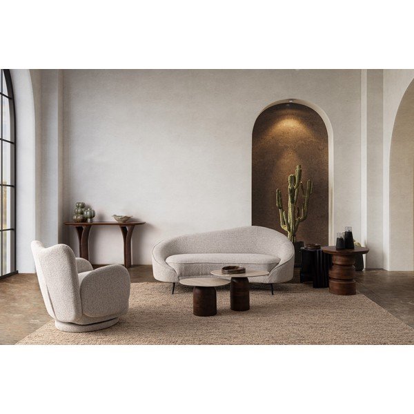 Svijetlo siva okretna fotelja Harper – Bizzotto-image-1