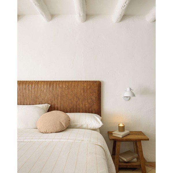 Smeđe kožno uzglavlje 163x60 cm Natesa – Kave Home-image-3