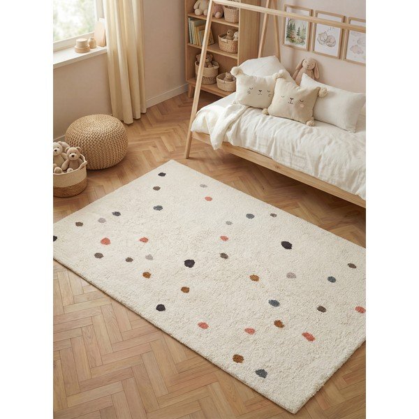 Krem periv/ručno rađen pamučan dječji tepih 140x200 cm Snuggle Pippo – Hanse Home-image-1