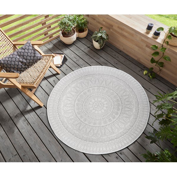 Svijetlo sivi okrugli tepih ø 120 cm Spirit – Hanse Home-image-1