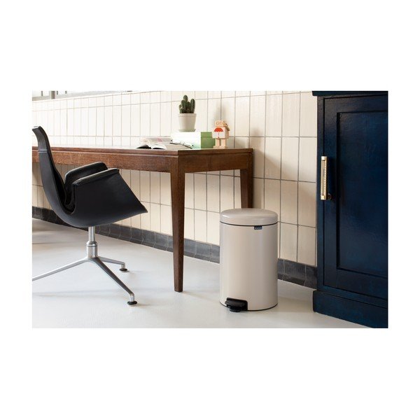 Bež željezna kanta za smeće s pedalom 20 l NewIcon – Brabantia-image-1
