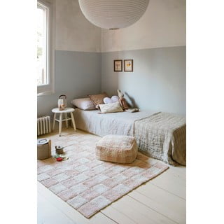 Svijetlo ružičasti/krem periv/ručno rađen pamučan tepih 120x160 cm Kitchen Tiles Rose – Lorena Canals