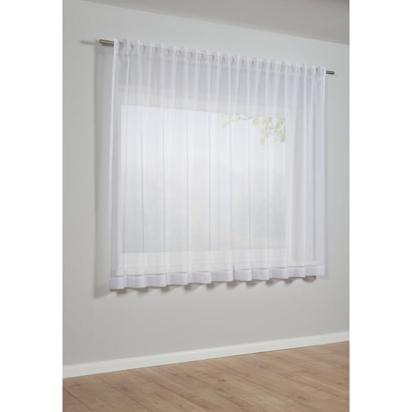 Bijela zavjesa 175x140 cm Voile Uni - Gardinia-image-1