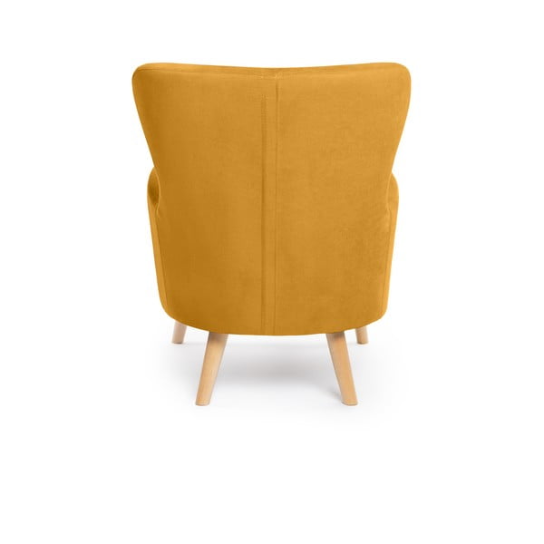 Senf žuta wing fotelja Noemye – Bonami Selection-image-4