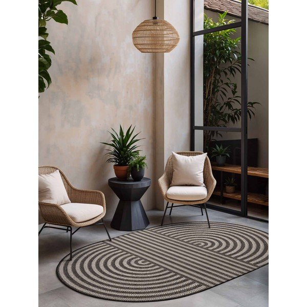 Crni/krem unutarnji i vanjski tepih 160x230 cm Haringey Woodfield – Ted Baker-image-1